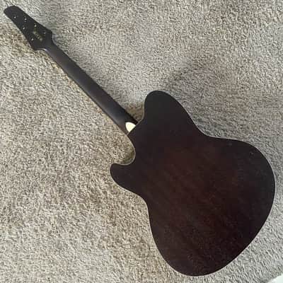 Black Ibanez Talman Acoustic Guitar, Maple Top Body, Mahogany Neck image 18