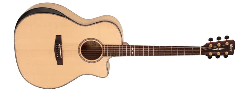 Cort GA-MY Bevel, Grand Auditorium Cutaway w/ Bevel Cut Arm Rest, Solid Sitka Spruce Top image 1