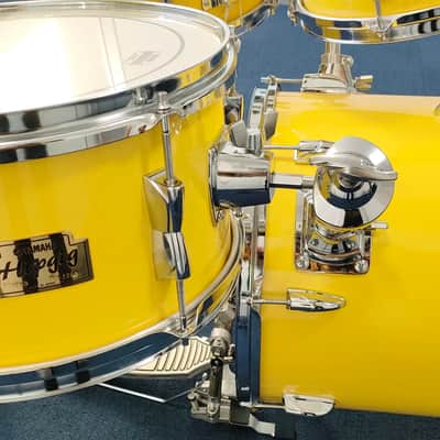 Yamaha - Hipgig MKI – Yellow Drum Kit – Vintage Rare Compact Drum Set - Inc. Cases image 5
