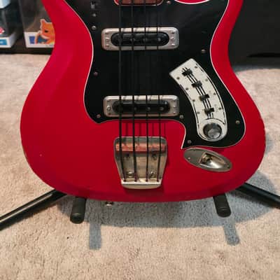 Hagstrom H-II Bass Mid 60s - Red image 3