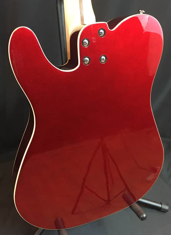 Fender Telecoustic Deluxe Acoustic-Electric Guitar Candy Apple Red