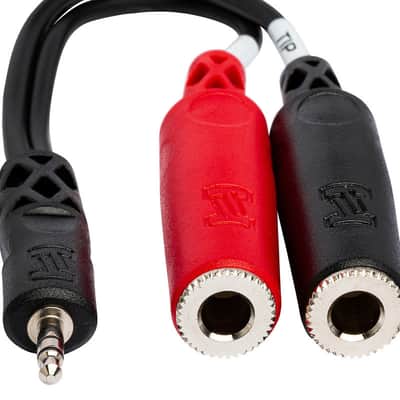 HOSA YMP-137 Stereo Breakout, 3.5 Mm TRS To Dual 1/4 In TSF image 4