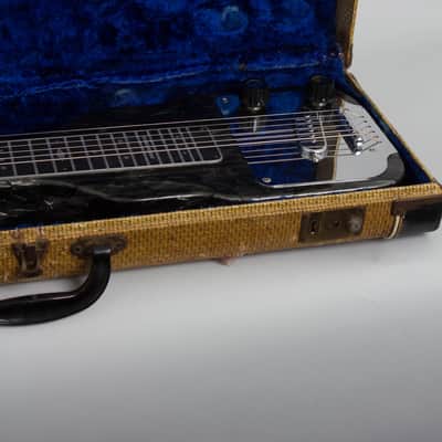 Magnatone G-70 Lap Steel Electric Guitar (1955), ser. #51321, original tweed hard shell case. image 12