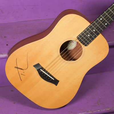 2003 Taylor Baby Travel Guitar w/Tim McGraw Signature (VIDEO! Fresh Setup, Ready) image 2