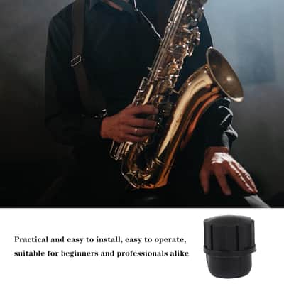 Black Plastic Sax End Plug Brush Cap Replacement Parts Replacement For Soprano Saxophon. image 2