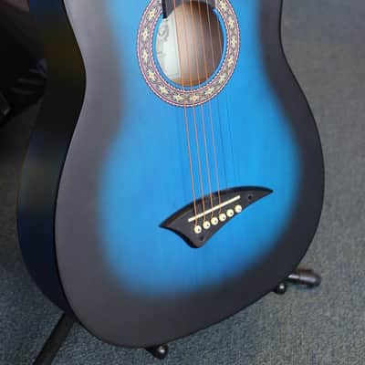 Dean Playmate JBB, acoustic guitar, 3/4 size student guitar Blue Black Burst image 4