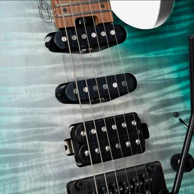 Cort Space 6GTR Electric Guitar w/Gig-bag. Semi Gloss Lagoon, B-Stock image 16