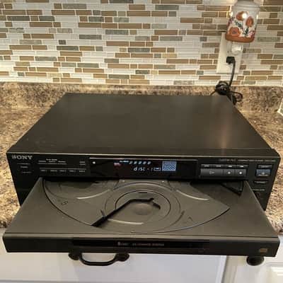 SONY CDP-C445 CD Player 5 Disc Changer no Remote image 3