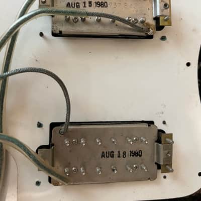 Vintage 1980 Tim Shaw Gibson Dirty Fingers Humbucker Pickups Matched Pair image 1