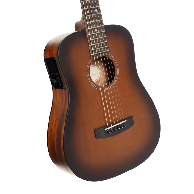 Cort Earth Series Go Hyvibe Acoustic Electric Guitar 2020's - Open Pore Brown Burst image 1