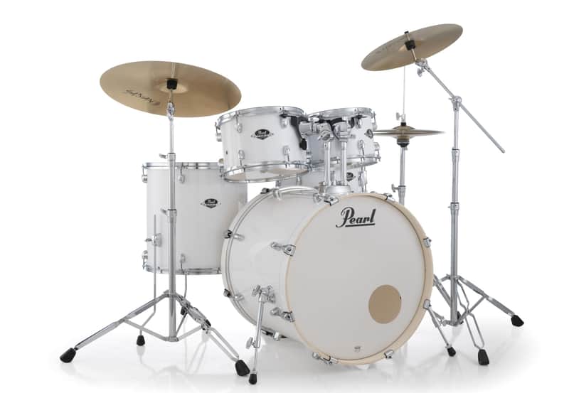Export 5 Piece Shell Pack 22/16/13/12/14 Pure White with Hardware (Cymbals Sold Separately) image 1