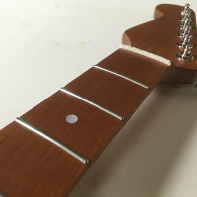 Lefty Reverse Hendrix Loaded Strat Modern Hybrid Neck Relic Roasted Flame Maple image 4