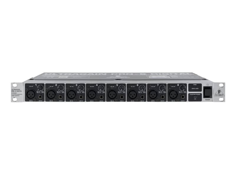 【美品】Behringer AD/DA コンバータ 8ch ADA8000 ① Behringer Ultragain Pro-8 Digital ADA8000 8-Channel Mic Preamp