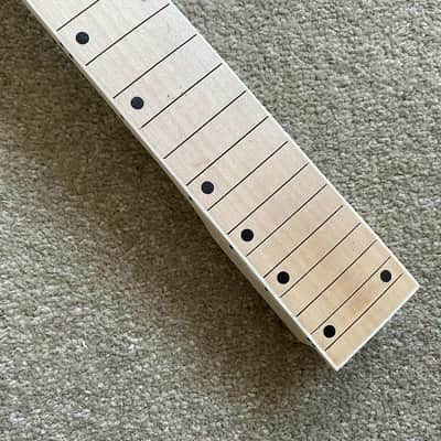 Maple Wood Reversed Headstock Guitar Neck, 24 Frets Fingerboard Fretboard image 8
