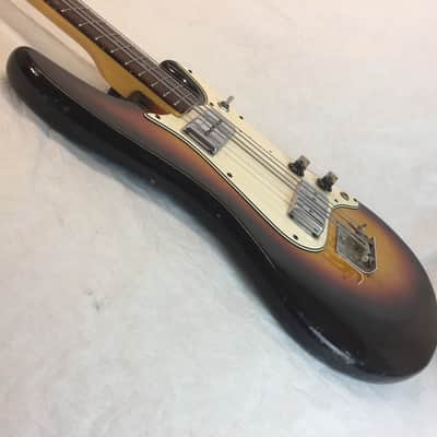 Vintage Aria 1820 1820T  1970's Sunburst MIJ Japan Shortscale Short Scale Offset Bass Guitar image 11