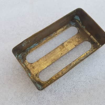 80's BRASS HUMBUCKER PICKUP COVER made in USA image 4