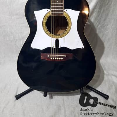 Audition / Kay / Ensenada FG 41 Acoustic Double Pickguard Guitar (1960s, Black) image 6