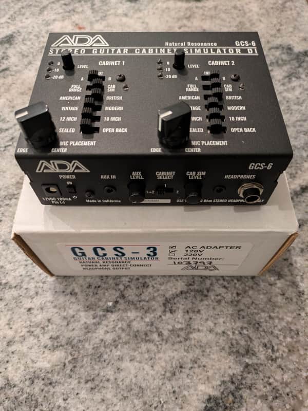 A/DA GCS-6 Stereo Guitar Cabinet Simulator and DI | Reverb