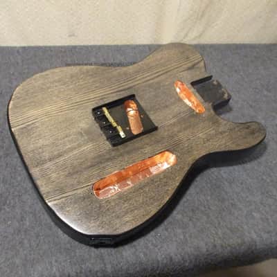 Swamp Ash Telecaster Body  2018 Black / Natural image 4