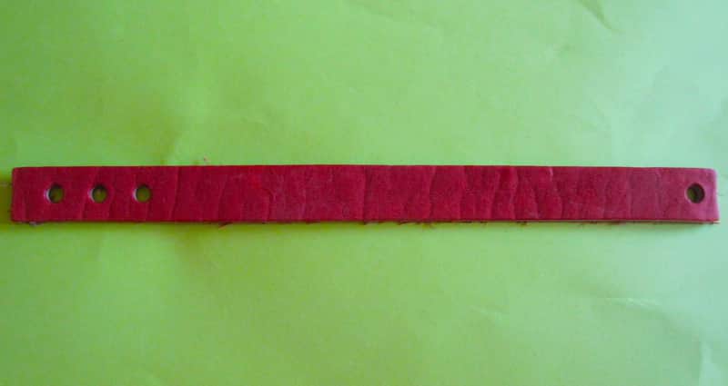 Leather Bass Drum Pedal Strap - Vintage NOS image 1