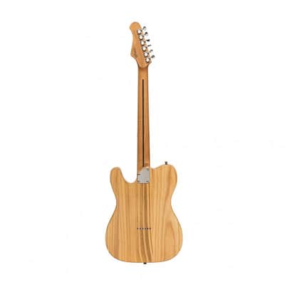Stagg SET-PLUS NAT Vintage T Series Solid Paulownia Body Bolt-on Maple Neck 6-String Electric Guitar image 2