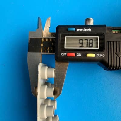 CASIO WK-1630 WK-3000 Keyboard Part: 8-Key Conductive Pad Contact Strip Gray image 8