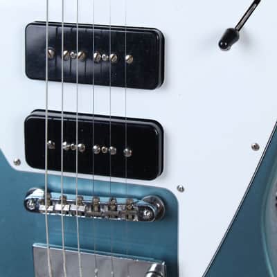 Gibson Vintage 1966 Non-Reverse Firebird III Re-Fin Re-Build Pelham Blue w Case image 5