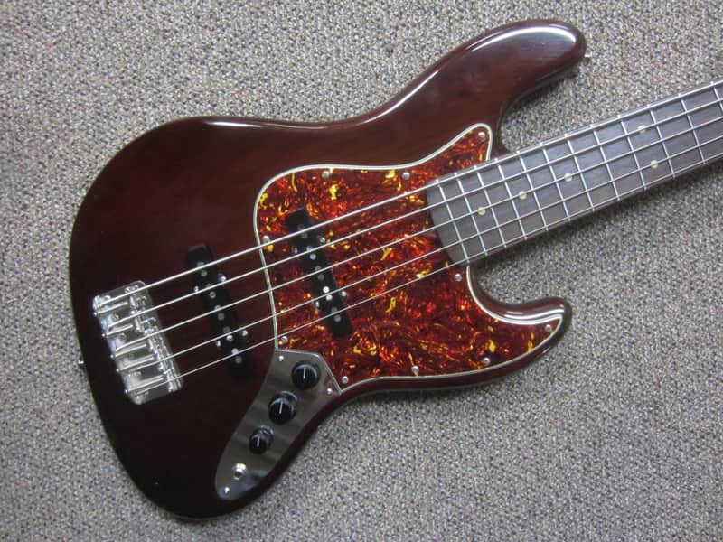 Moollon J Classic 5 String Bass Trans Red image 1
