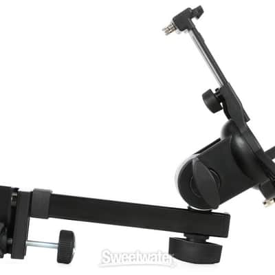 K&M 19796 Tablet PC Holder - Clamp Mount for Small iPad/Tablet Height 163-242mm (KM19796d1) image 1