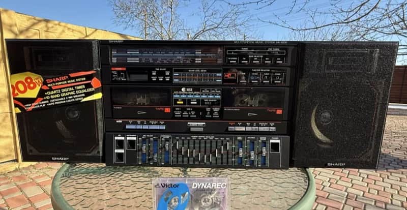 Sharp HK-9000Z Rare Vintage Hi-Fi Boombox Cassette Deck