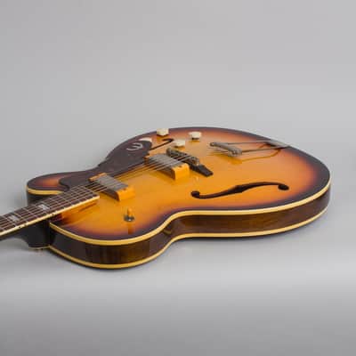 Epiphone  Zephyr E-312T Thinline Hollow Body Electric Guitar (1960), ser. #A-3241, black tolex hard shell case. image 7