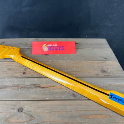 Real Life Relics Curly Flame Maple Stratocaster® Style Neck 21 Fret SMMFV21 #2 image 4