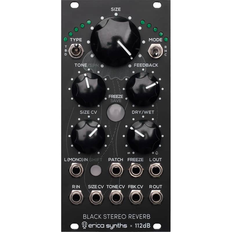 Erica Synths Black Stereo Reverb - Effect Modular Synthesizer image 1