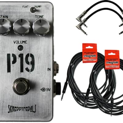 Skreddy Pedals P19 Fuzz Pedal w/ 4 Guitar Cables image 2