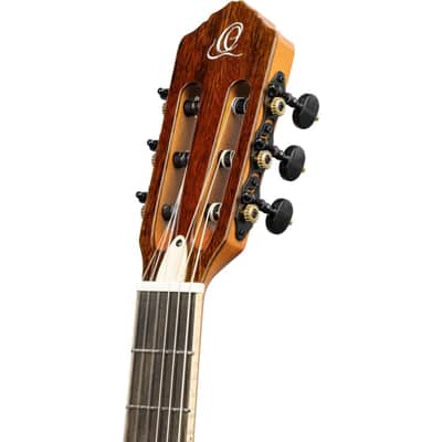 Ortega RTPDLX-FMA-L TourPlayer Series Solid Okoume Body Slim Neck Nylon 6-String Acoustic-Electric Guitar w/Gig Bag For Left Handed Player image 14