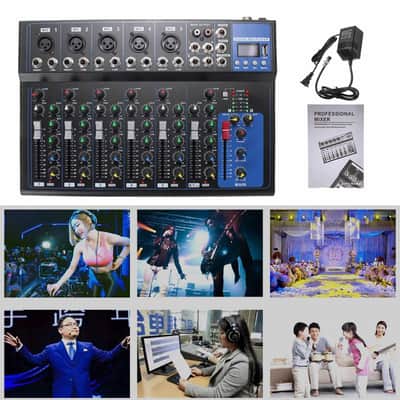 7 Channel Bluetooth Portable Audio Mixer with USB & Digital MP3 Player image 15