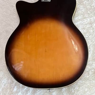 Vintage 1960s Audition (Kawai, Japan) 3-Pickup Hollowbody Electric Guitar + Case image 4