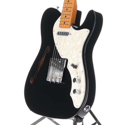 Fender Certified Pre-Owned Vintera II '60s Telecaster Thinline, Maple Fingerboard, Black (G7) (16414) image 4
