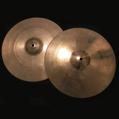 A. Zildjian 14" Small Stamp Hi-Hat Cymbals (Pair) 1957 - 1960