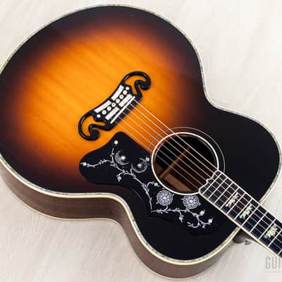 1995 Gibson J-200 Deluxe Limited Run Jumbo Sunburst, Rosewood Back + Sides, Near-Mint w/ Case image 10