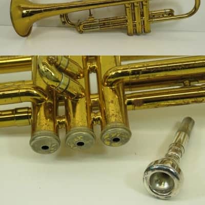 King Cleveland Superior Trumpet with case & MP, USA, Good Condition image 7