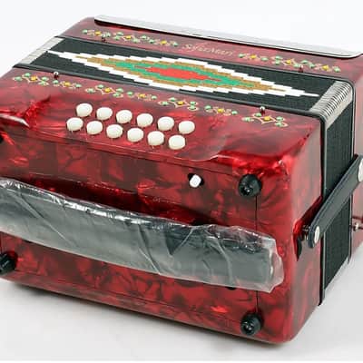 Sofiamari SM-3112 31 Button 12 Bass Accordion - G/C/F 2010s - Red Pearl image 2