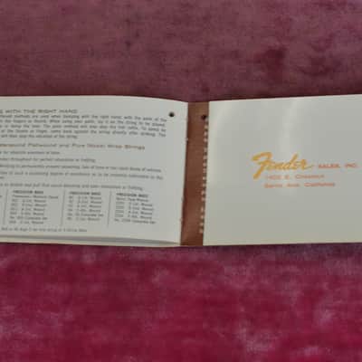 Vintage 1963 Fender Jazz / Precision Manual / Hangtag - Rare! L-series P-Bass Amazing Shape! image 17