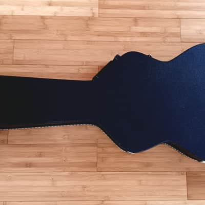 TKL Ibanez AS100C Guitar Case 2010s Artcore Semi-hollow Hardshell Case - Black with Blue Interior image 6