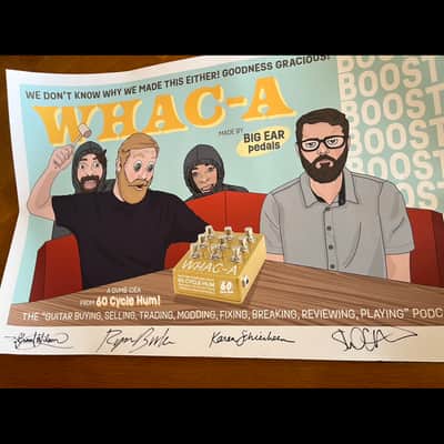 RARE 2023 Big Ear X 60 Cycle Hum Podcast COLLAB ... WHAC-A (9-in-1 BOOST) ... #56 of ONLY 60 + Limited Edition AUTOGRAPHED POSTER (+ ALL Case Candy) image 3