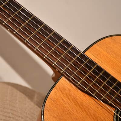 Vintage German Parlor Guitar, 1950's, video included image 9
