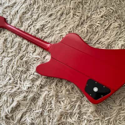 Vintage 1999 Epiphone '63 Firebird VII 1963 Reissue Cardinal Red Electric Guitar MIK image 9