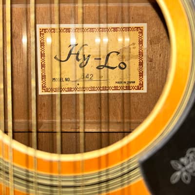 Hy-Lo Model 642 12-String Acoustic Guitar Made in Japan w/ Hard Case image 3