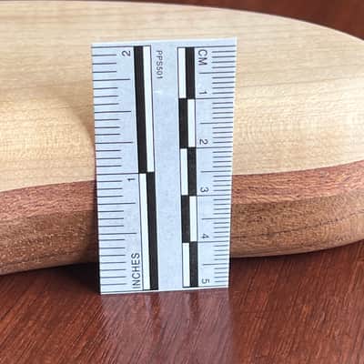 Compact Offset Bass Body NOS- High End Maple Top-Mahogany accent -solid ONE-piece Butternut (White Walnut) Back - Unfinished Front Routed LIMITED Luthier Supply R29 image 16