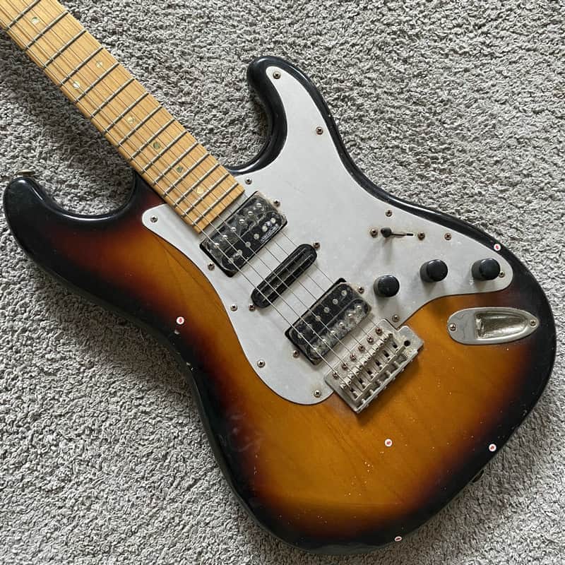 J&D Sunburst HSS Electric Guitar, Solid Basswood Body, Maple Neck, 22 Frets Fingerboard image 1